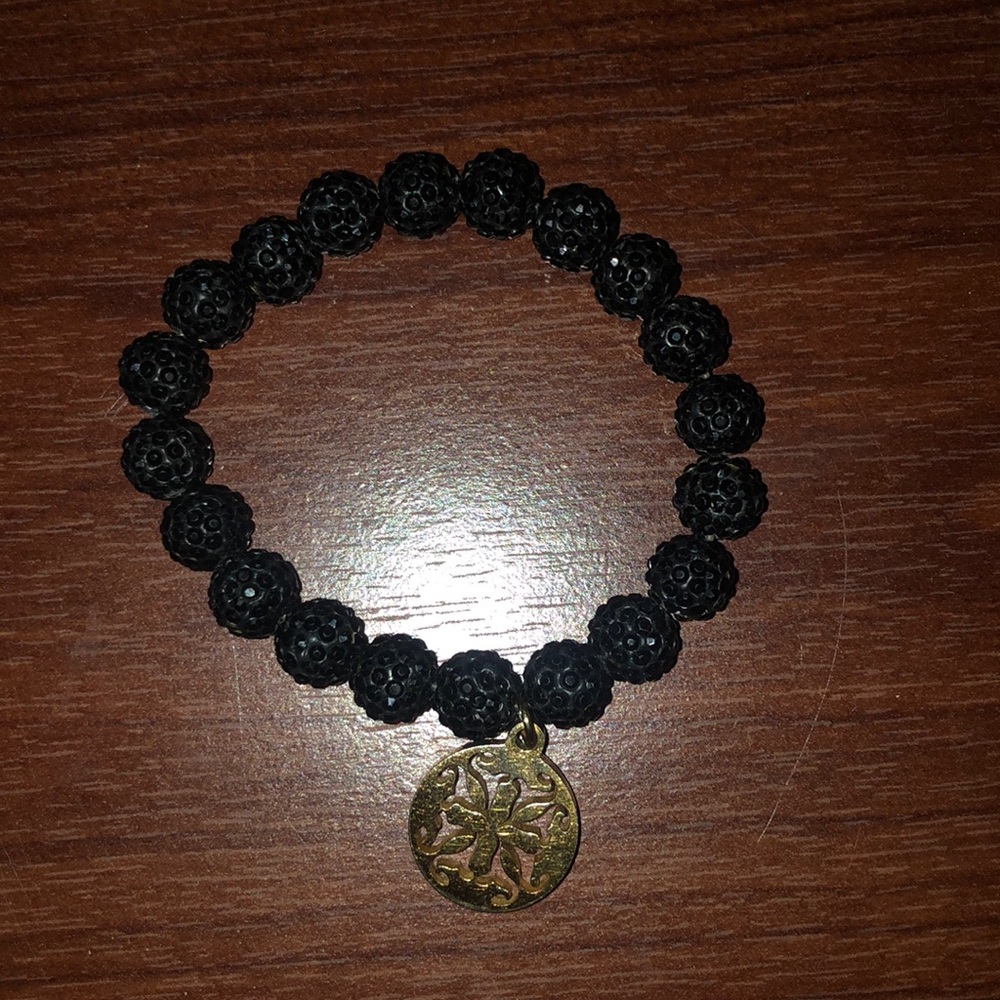 Black rustic cuff bracelet